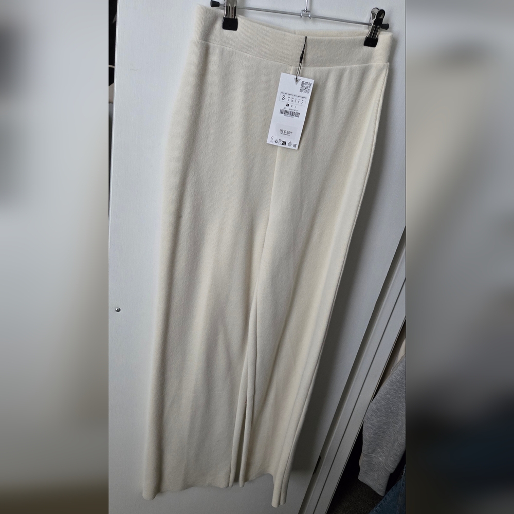 Zara knit wide leg lounge pants